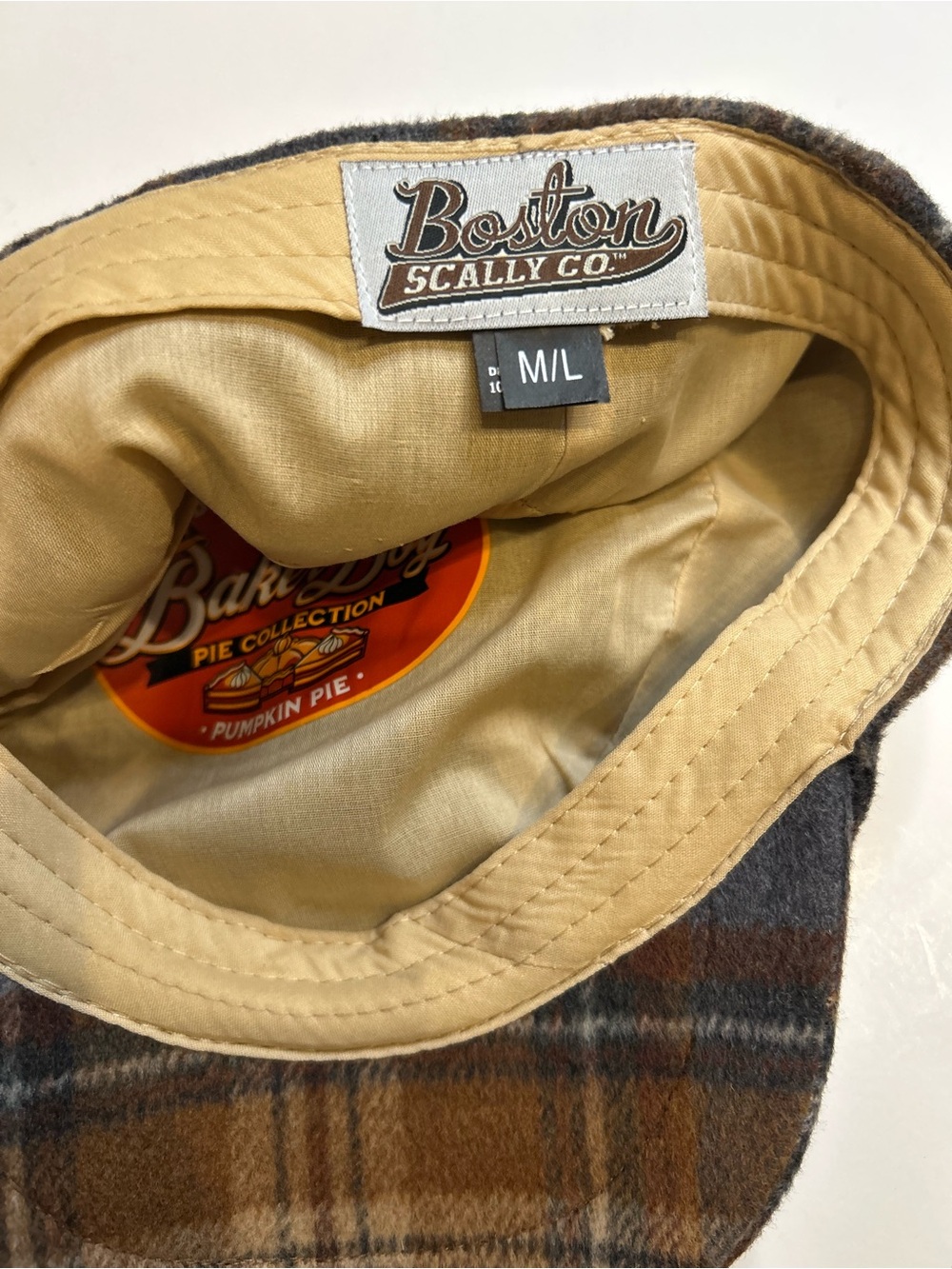 Boston Scally Pumpkin Pie Baker Boy Cap 8 panel New without tag size - Picture 5 of 5